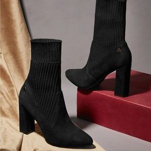 Chucky Heeled Sock Boots🖤